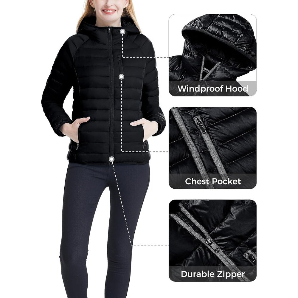 Stylish Rds-Certified Packable Down Jacket For Wo… - image 6